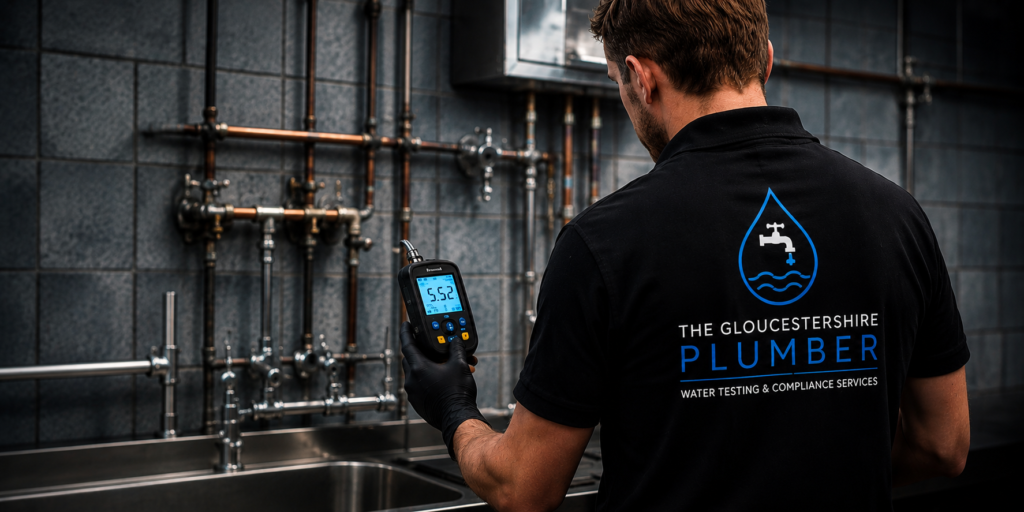 commercial water hygiene Gloucestershire plumber